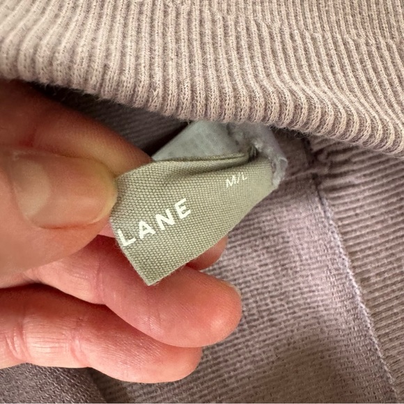 Everlane Ribbed High-Rise Biker Shorts - Mauve Dusty Pink - Size: M/L - Picture 5 of 7